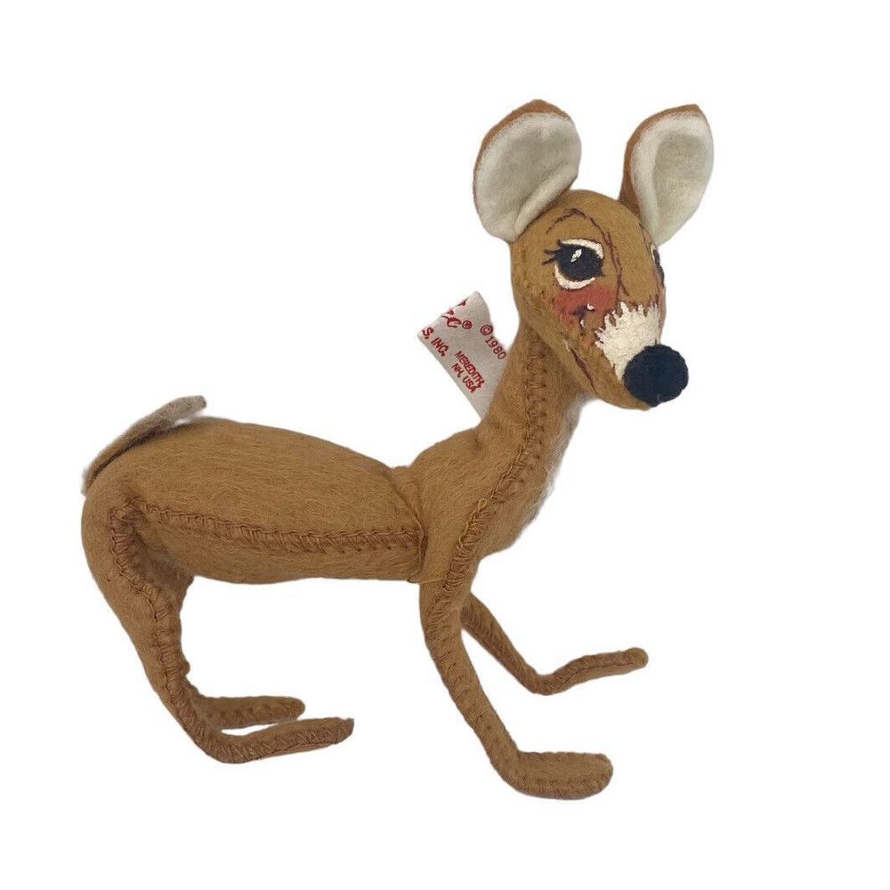 Vintage Annalee Doll Reindeer Mobilitee Figure Christmas Anthropomorphic 5”